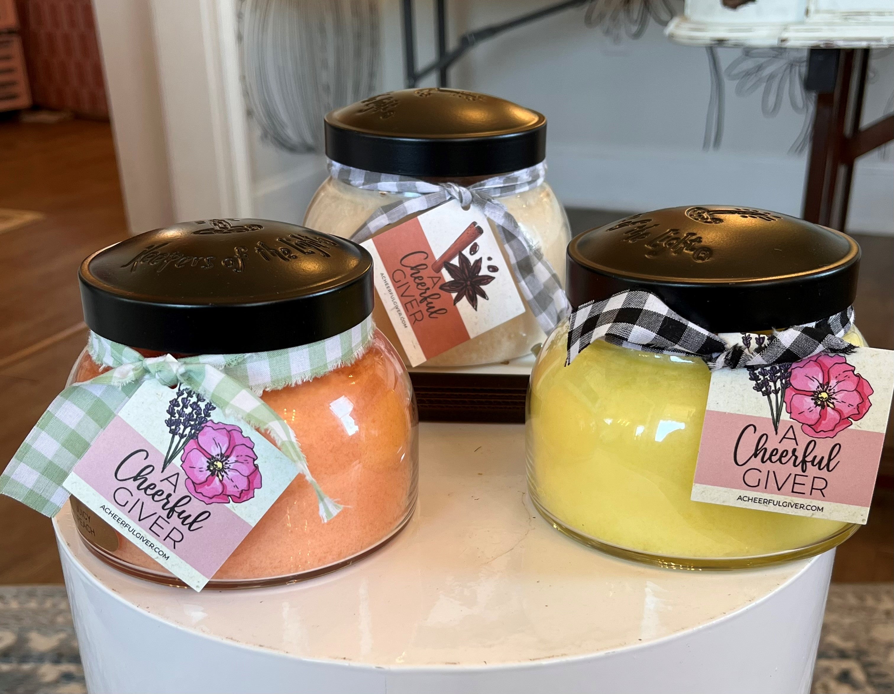 Cheerful Giver Candle sweettflowers